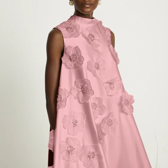 NWT Pink Applique Floral Gown XL - Picture 5 of 6